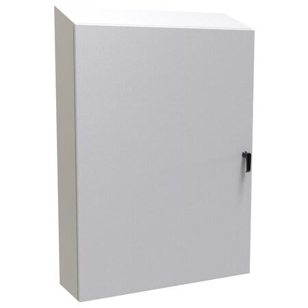 Hammond 3 Point Latch with Handle Electrical Enclosures, 48 in H, 10 in D, 36 in W, 4, 12, Steel ST483610LG